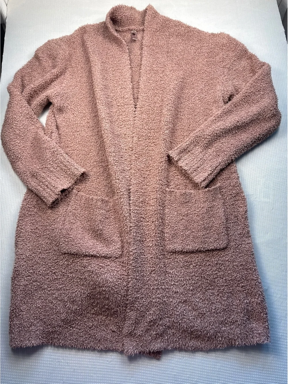 SKIMS Cozy Long Cardigan Sweater L/XL in Dusty Rose